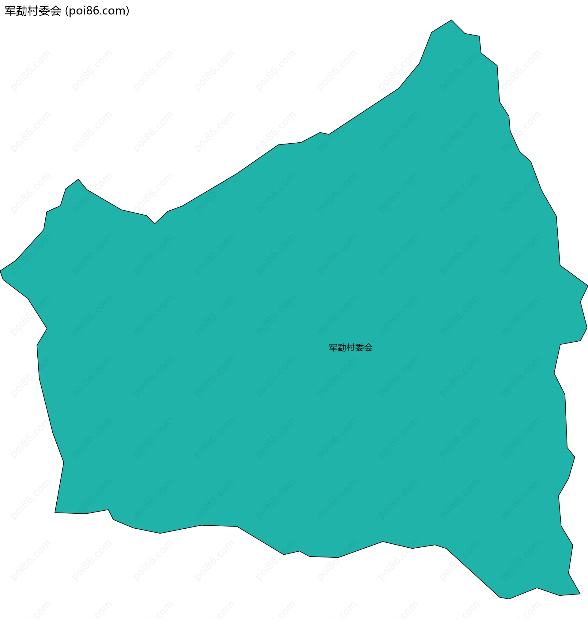 军勐村委会边界地图