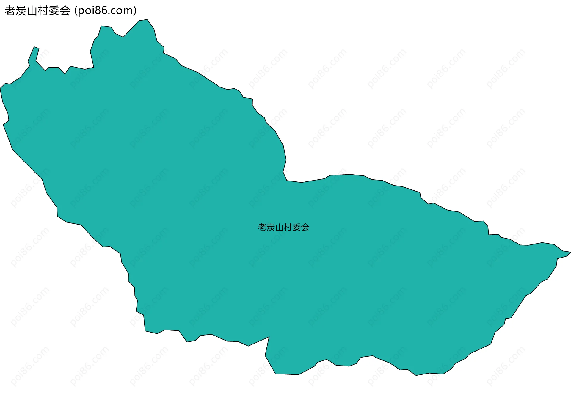 老炭山村委会边界地图