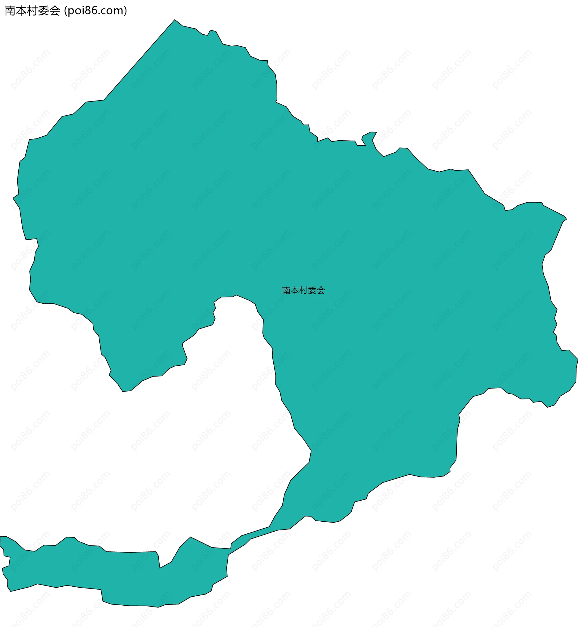 南本村委会边界地图