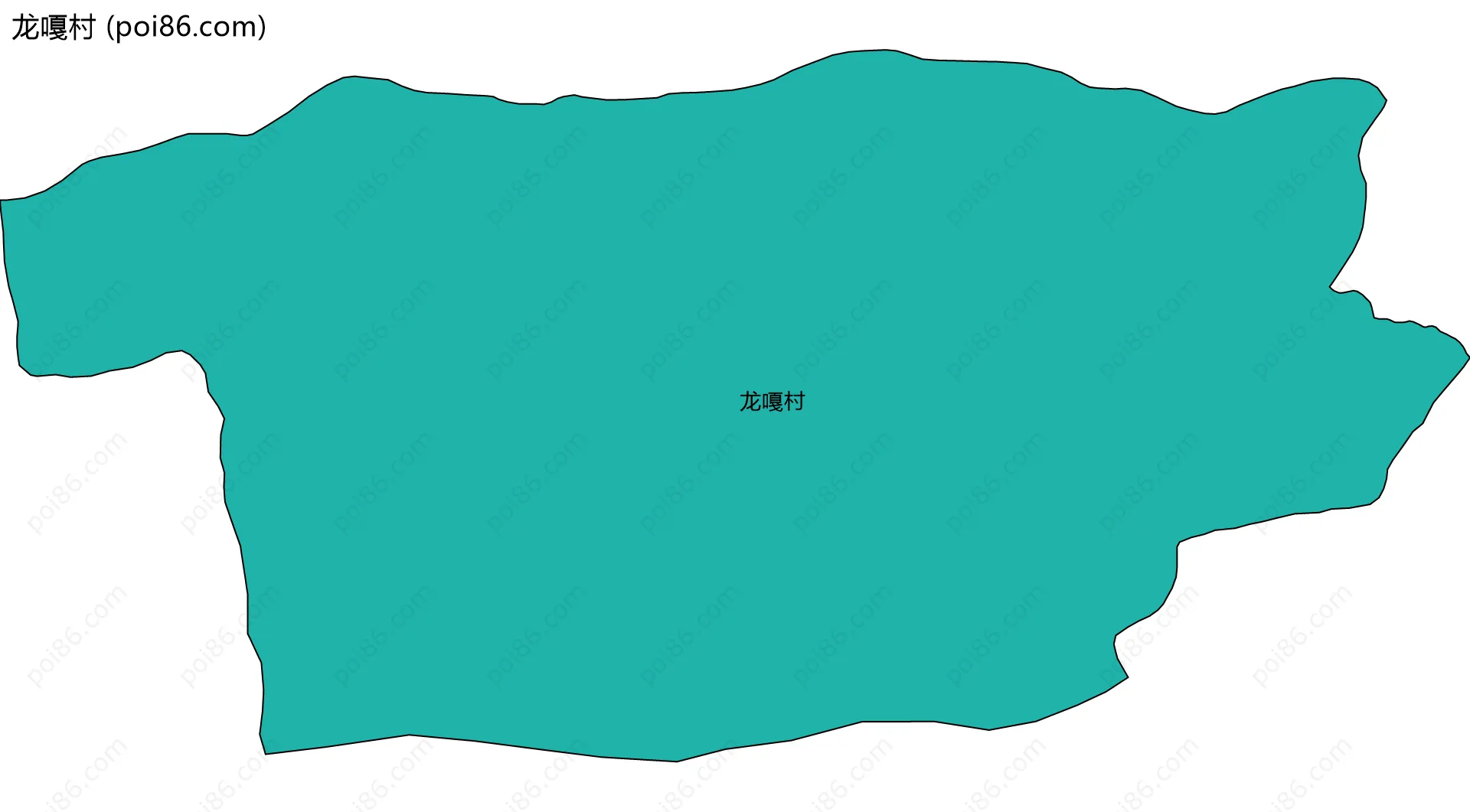 龙嘎村边界地图