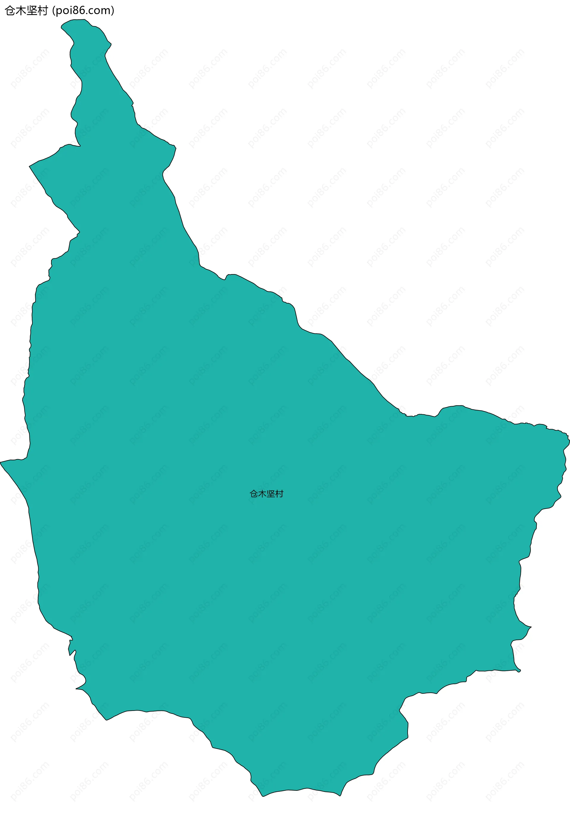 仓木坚村边界地图