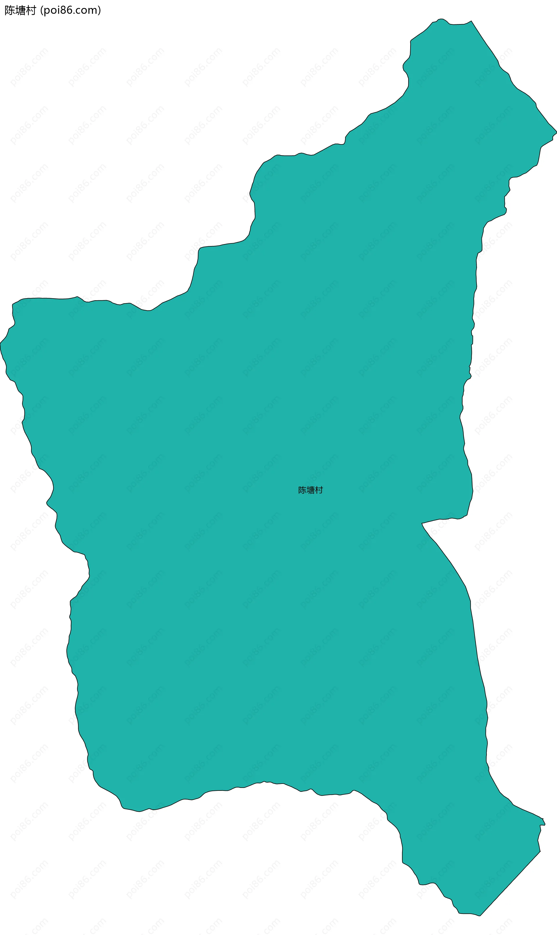 陈塘村边界地图