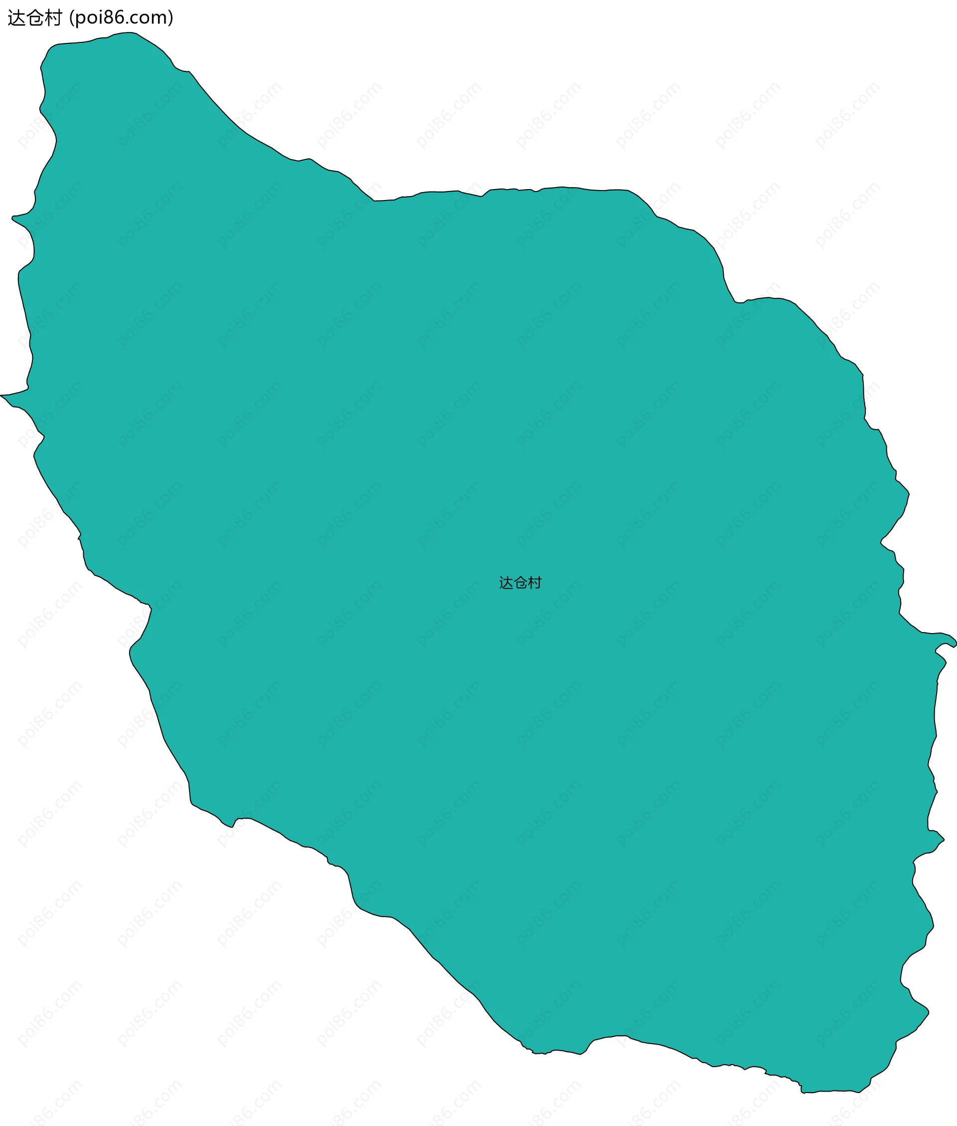 达仓村边界地图
