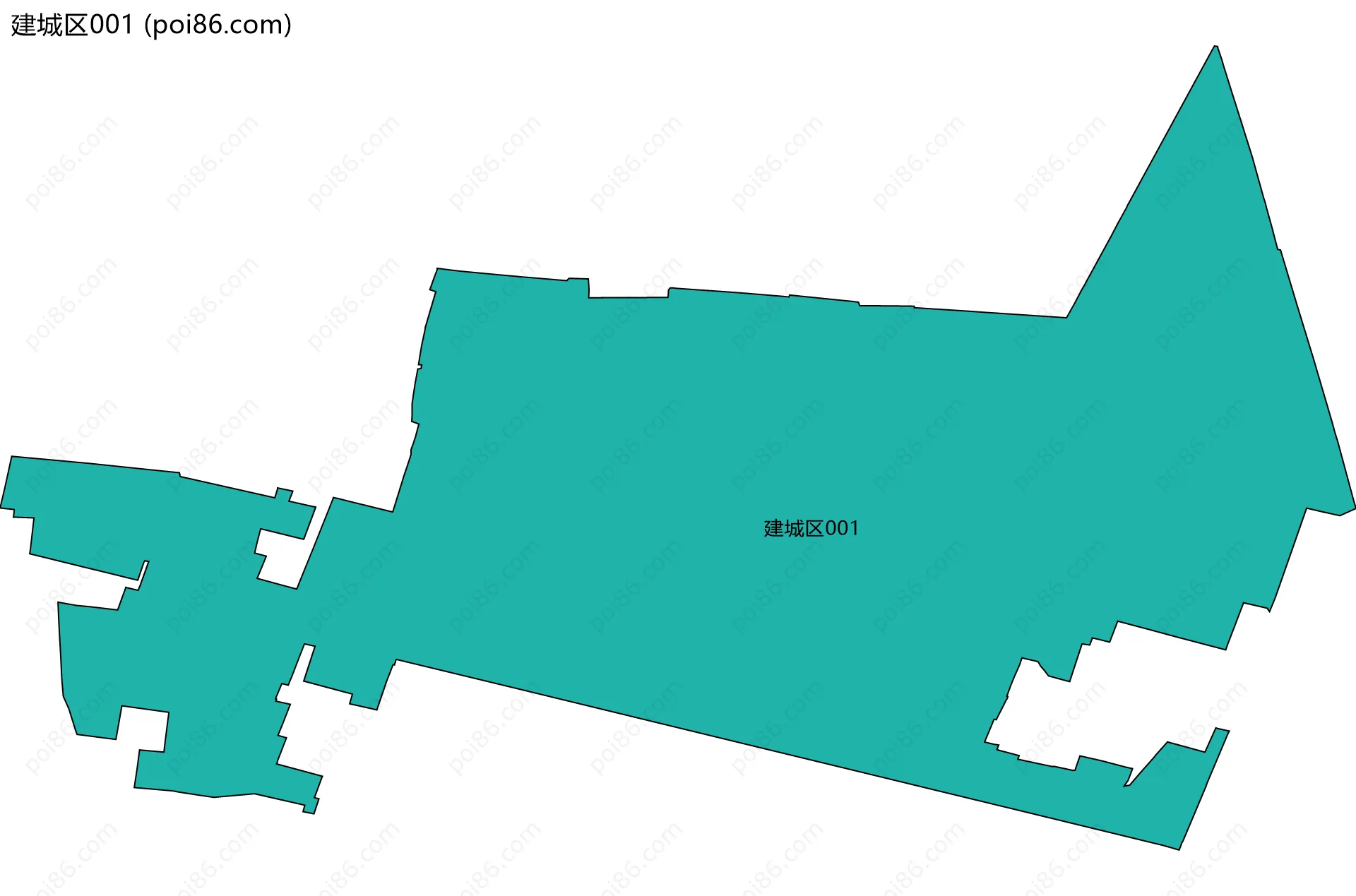 建城区001边界地图