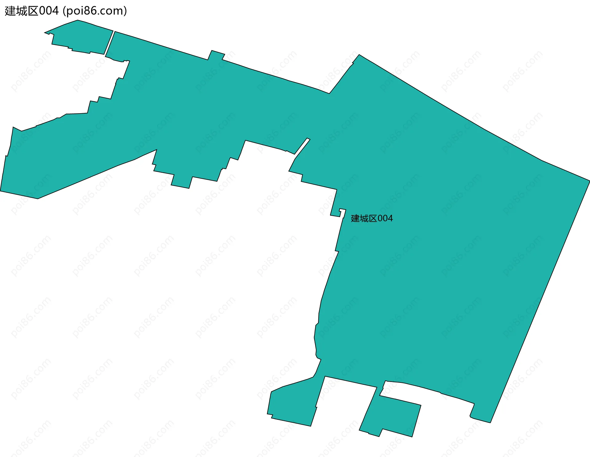 建城区004边界地图