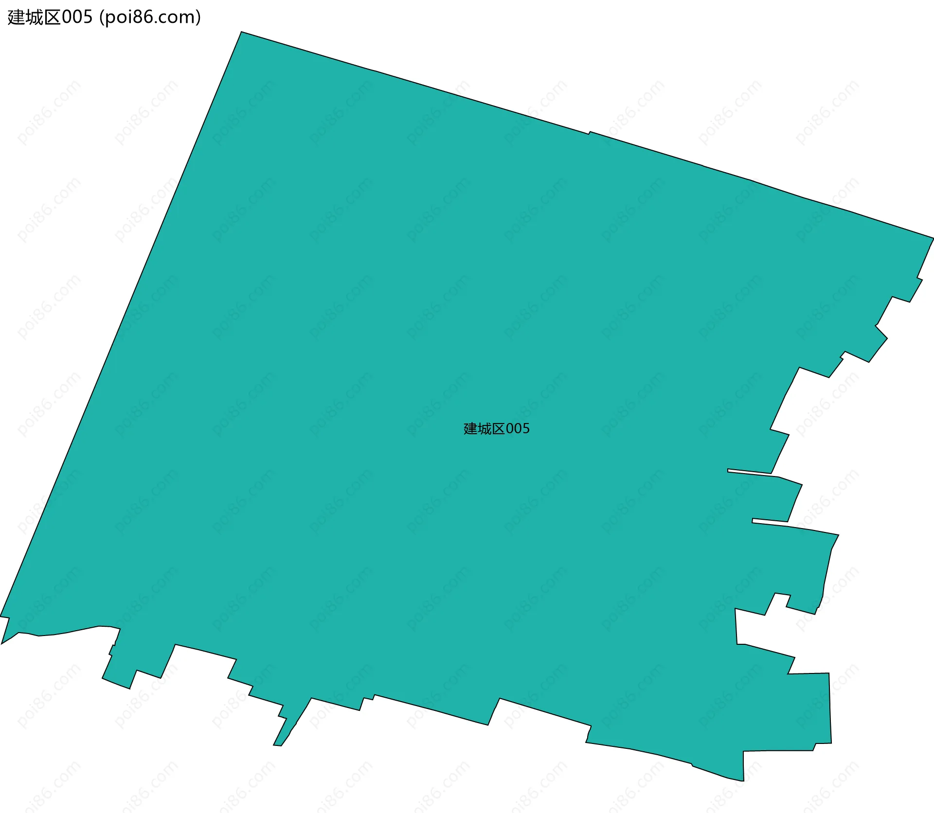 建城区005边界地图
