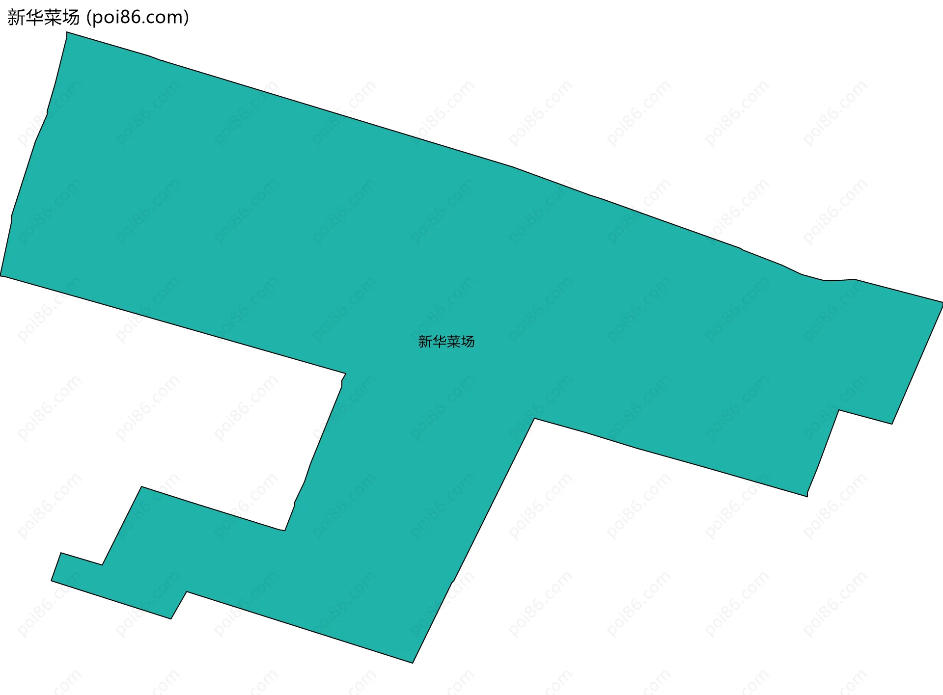 新华菜场边界地图