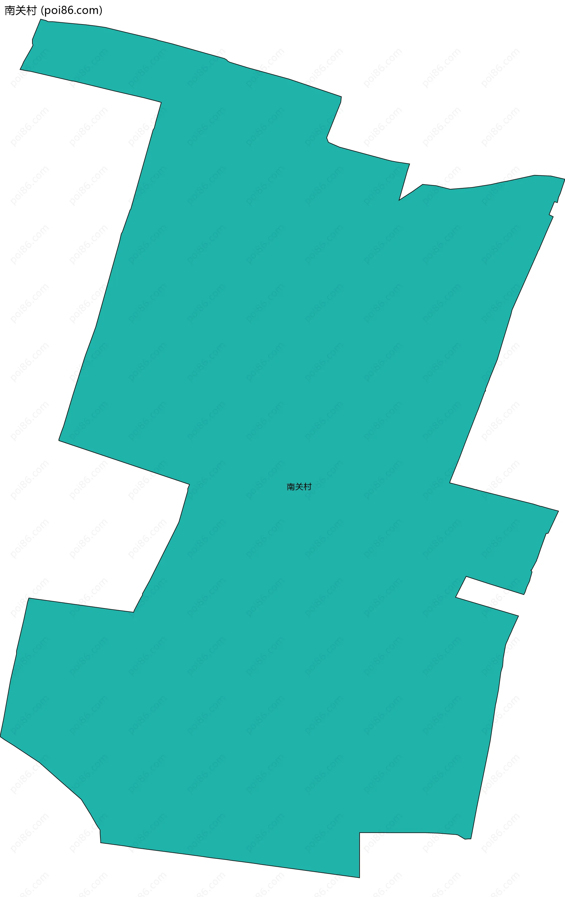 南关村边界地图