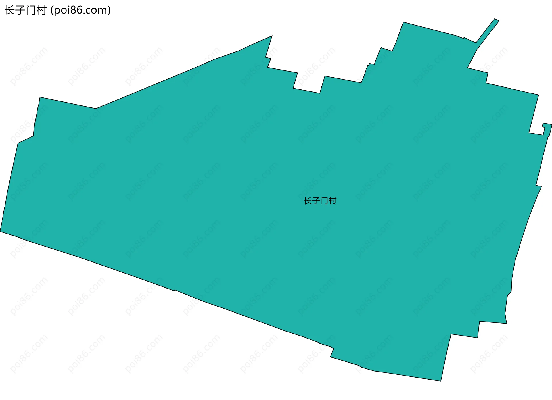 长子门村边界地图