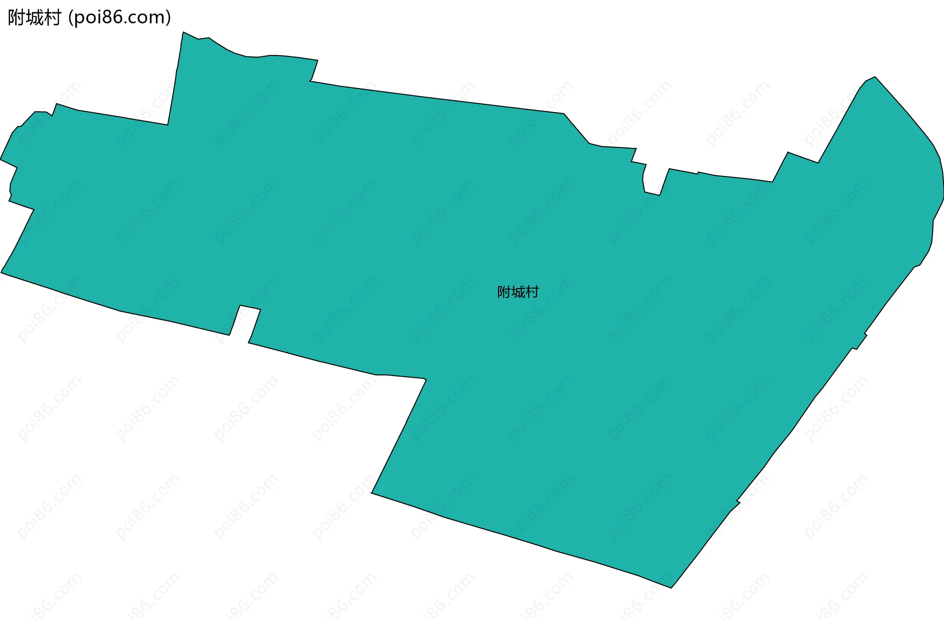 附城村边界地图