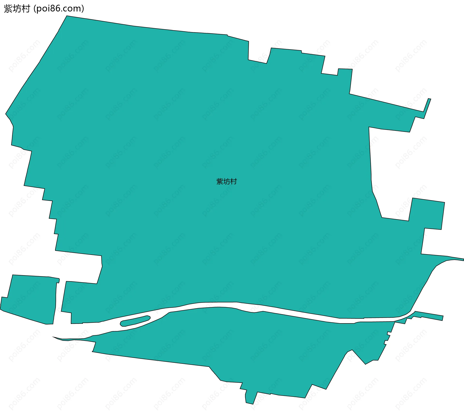 紫坊村边界地图
