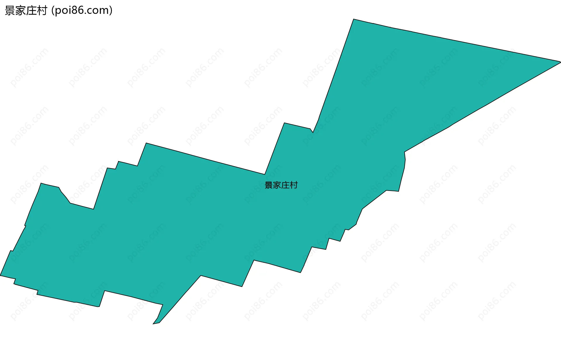 景家庄村边界地图