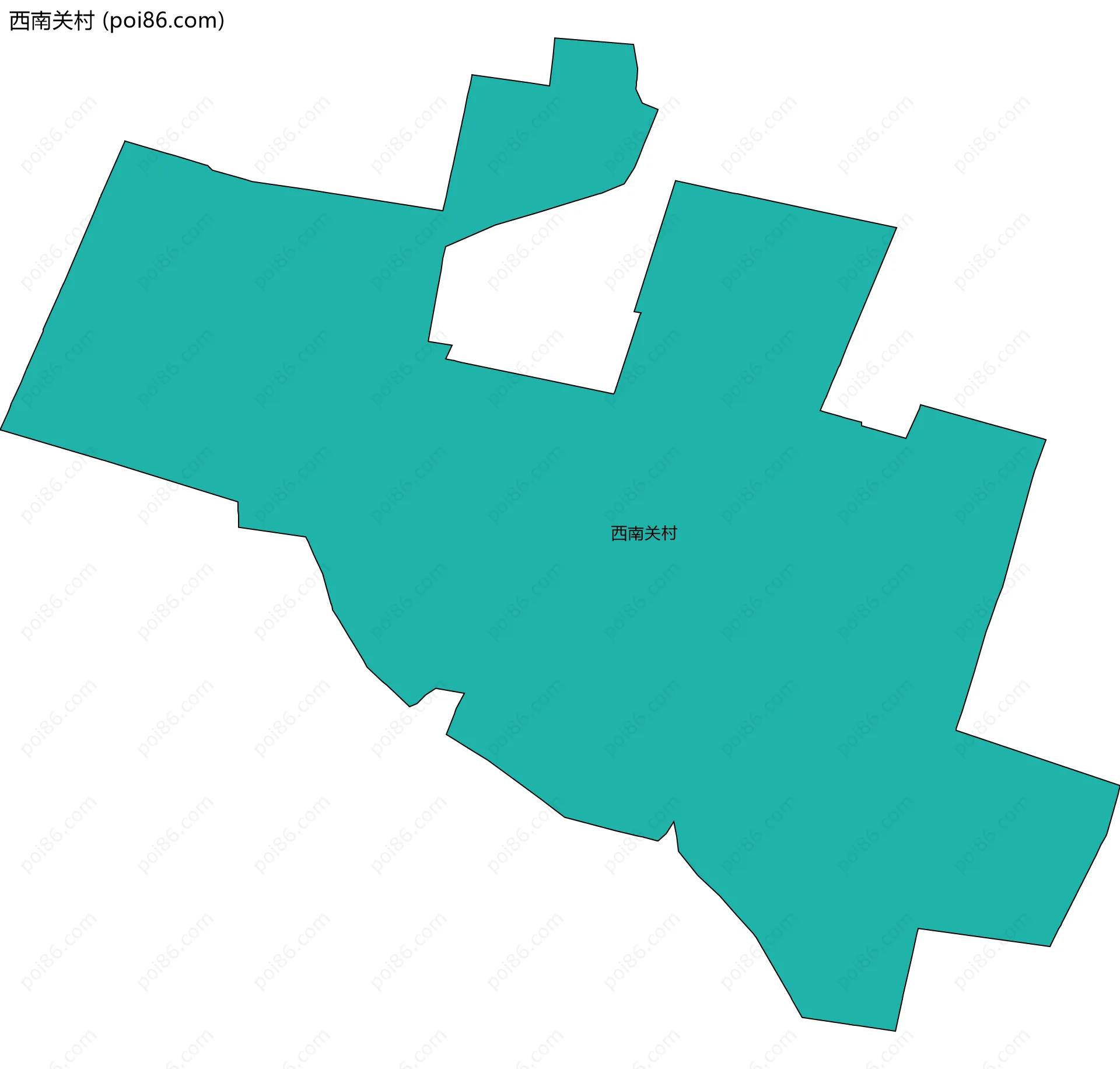 西南关村边界地图