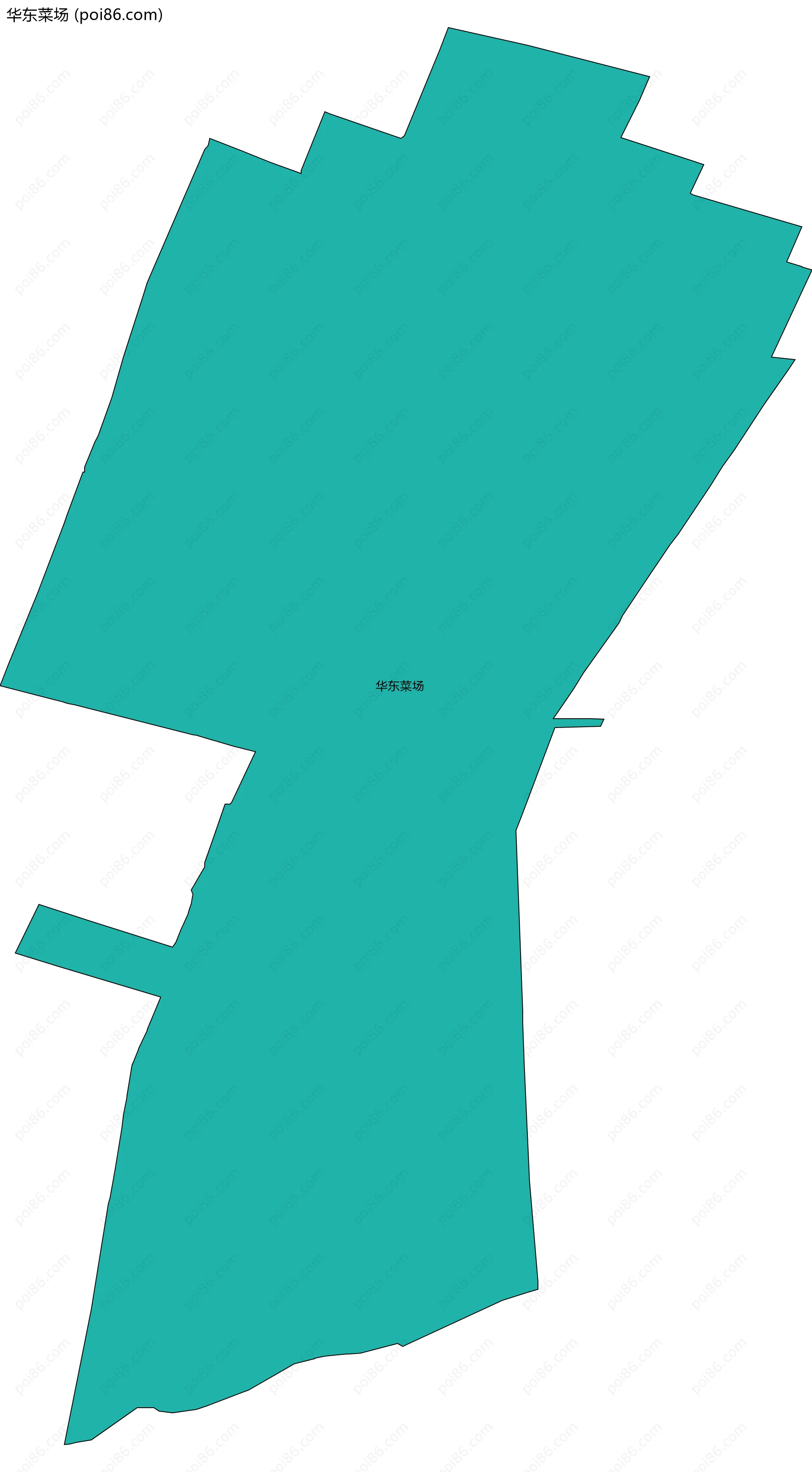 华东菜场边界地图