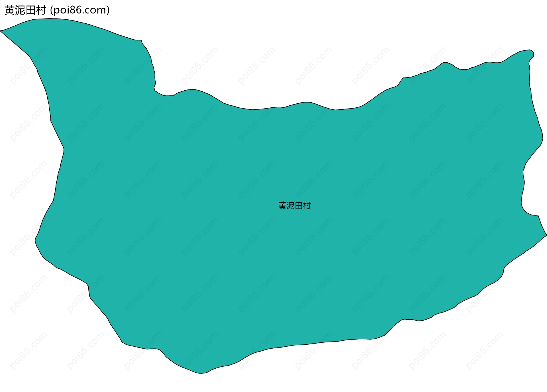 黄泥田村边界地图