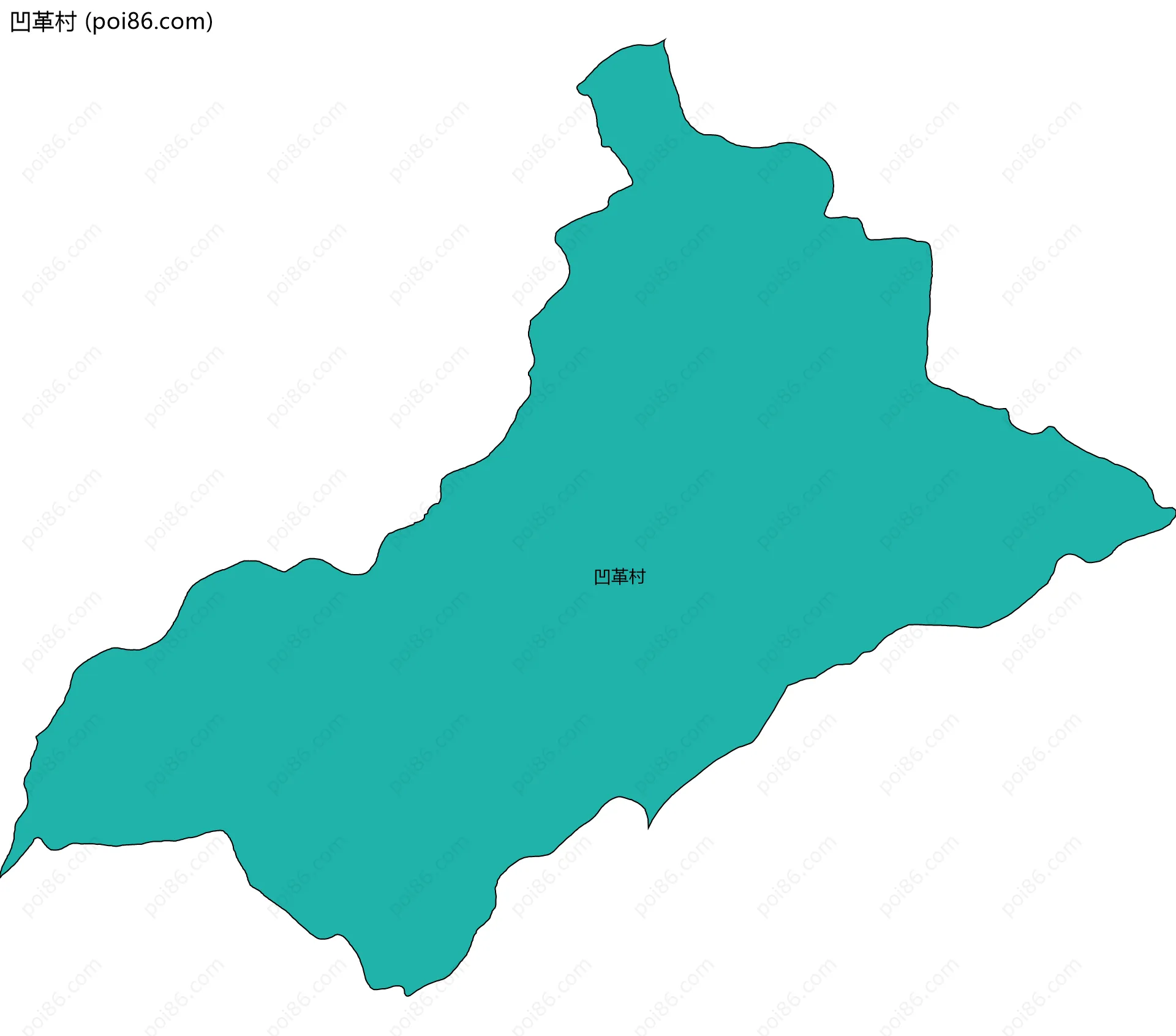 凹革村边界地图