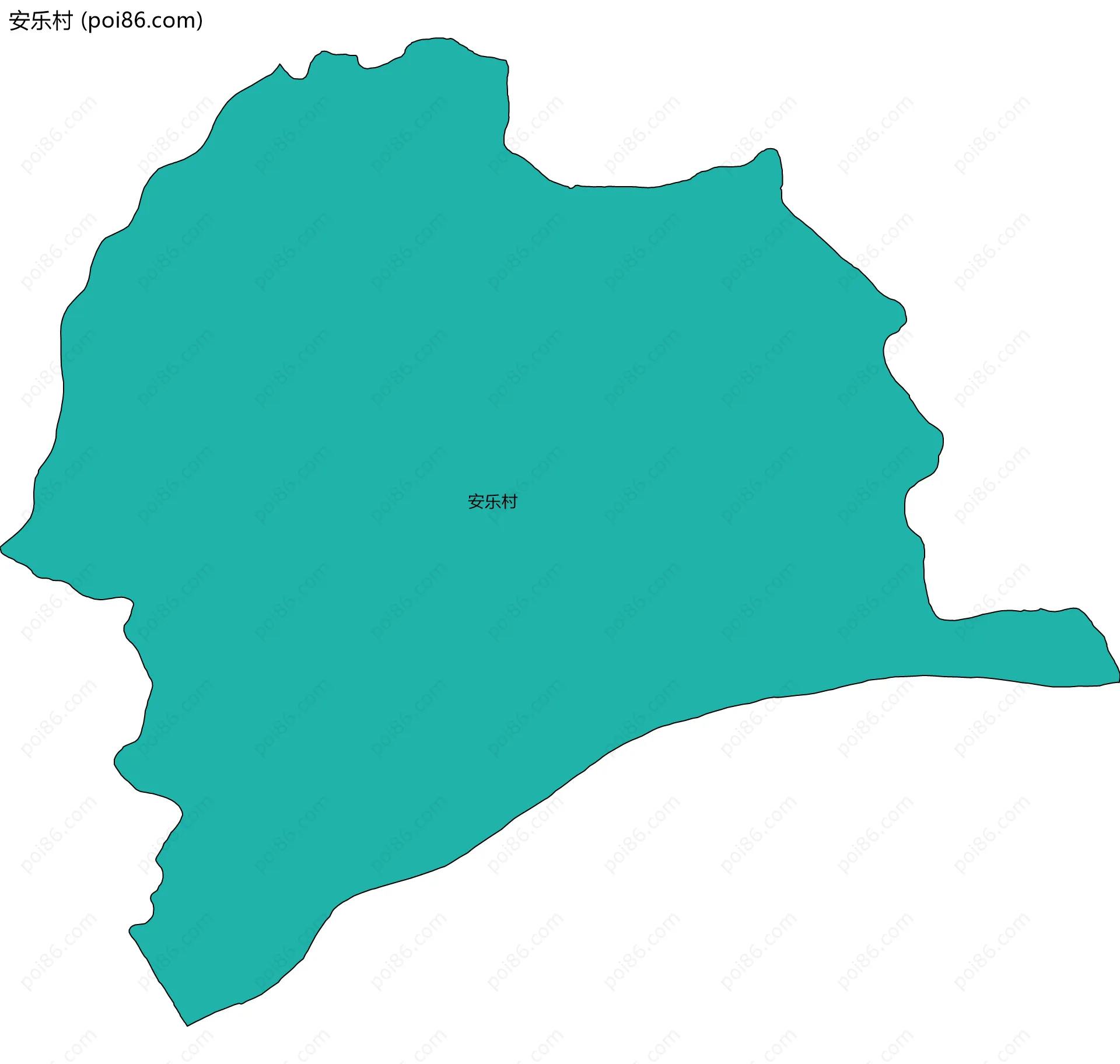 安乐村边界地图
