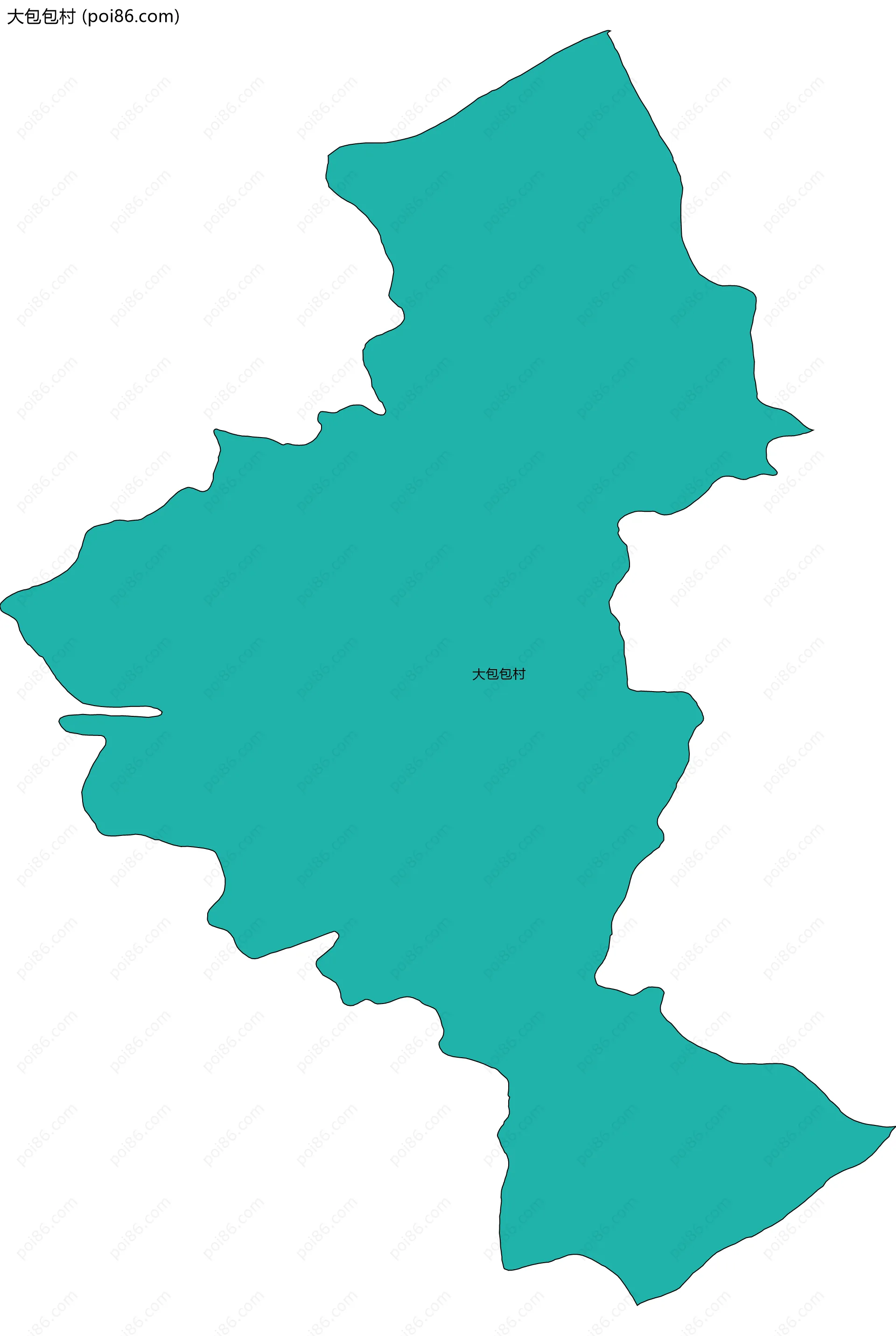 大包包村边界地图