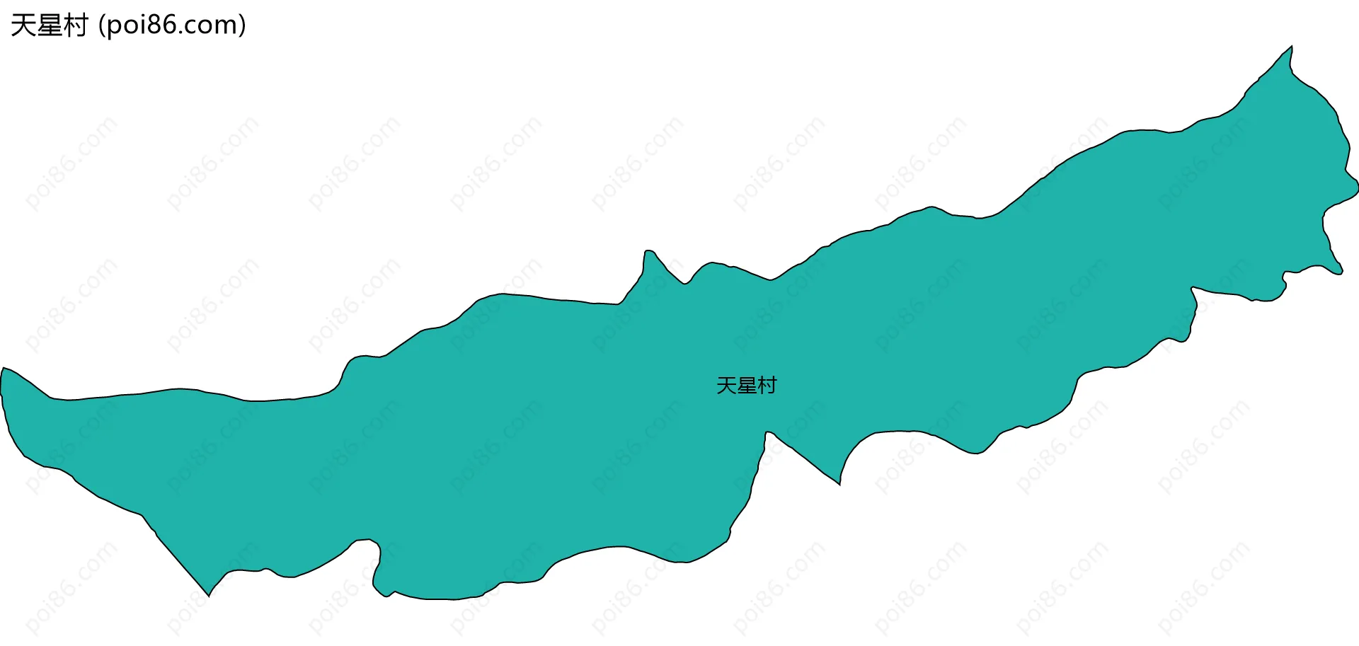 天星村边界地图