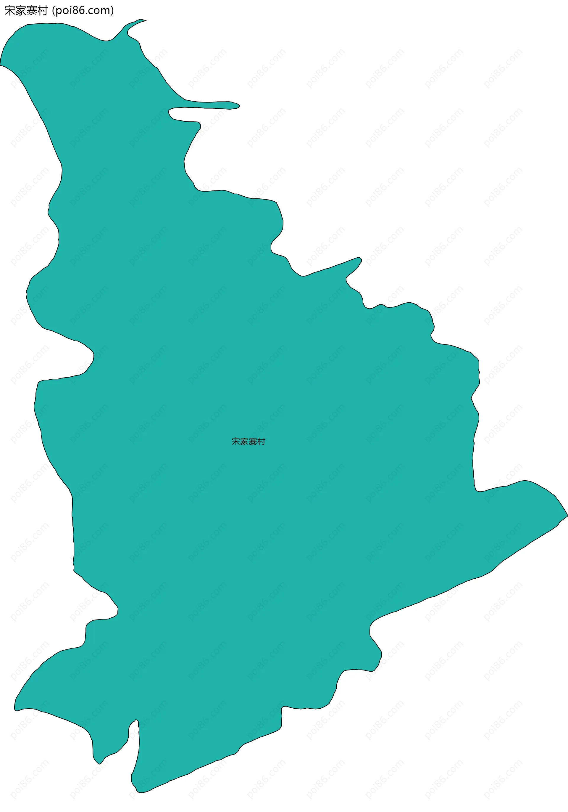 宋家寨村边界地图