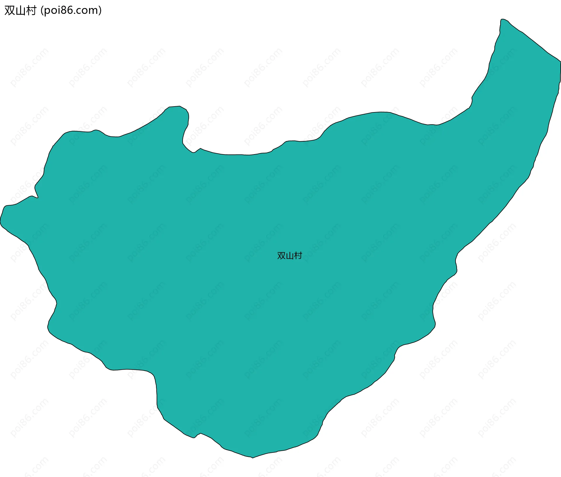 双山村边界地图
