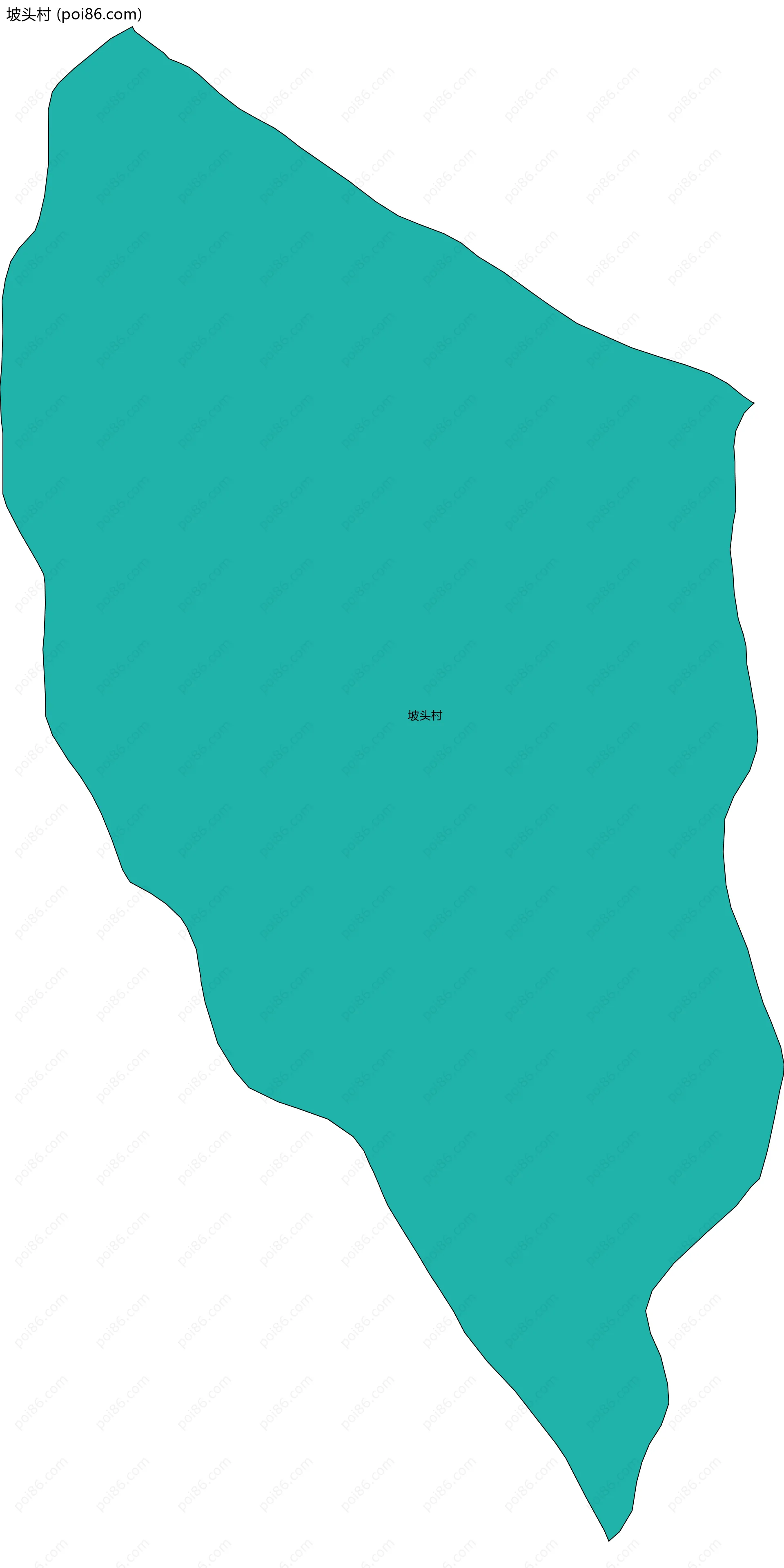 坡头村边界地图