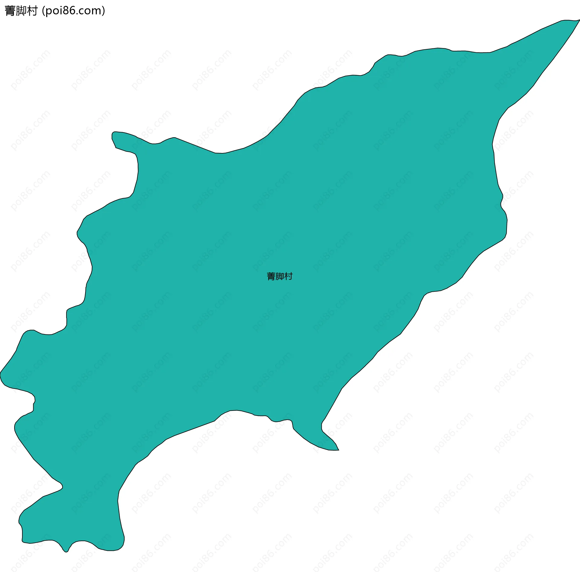 菁脚村边界地图