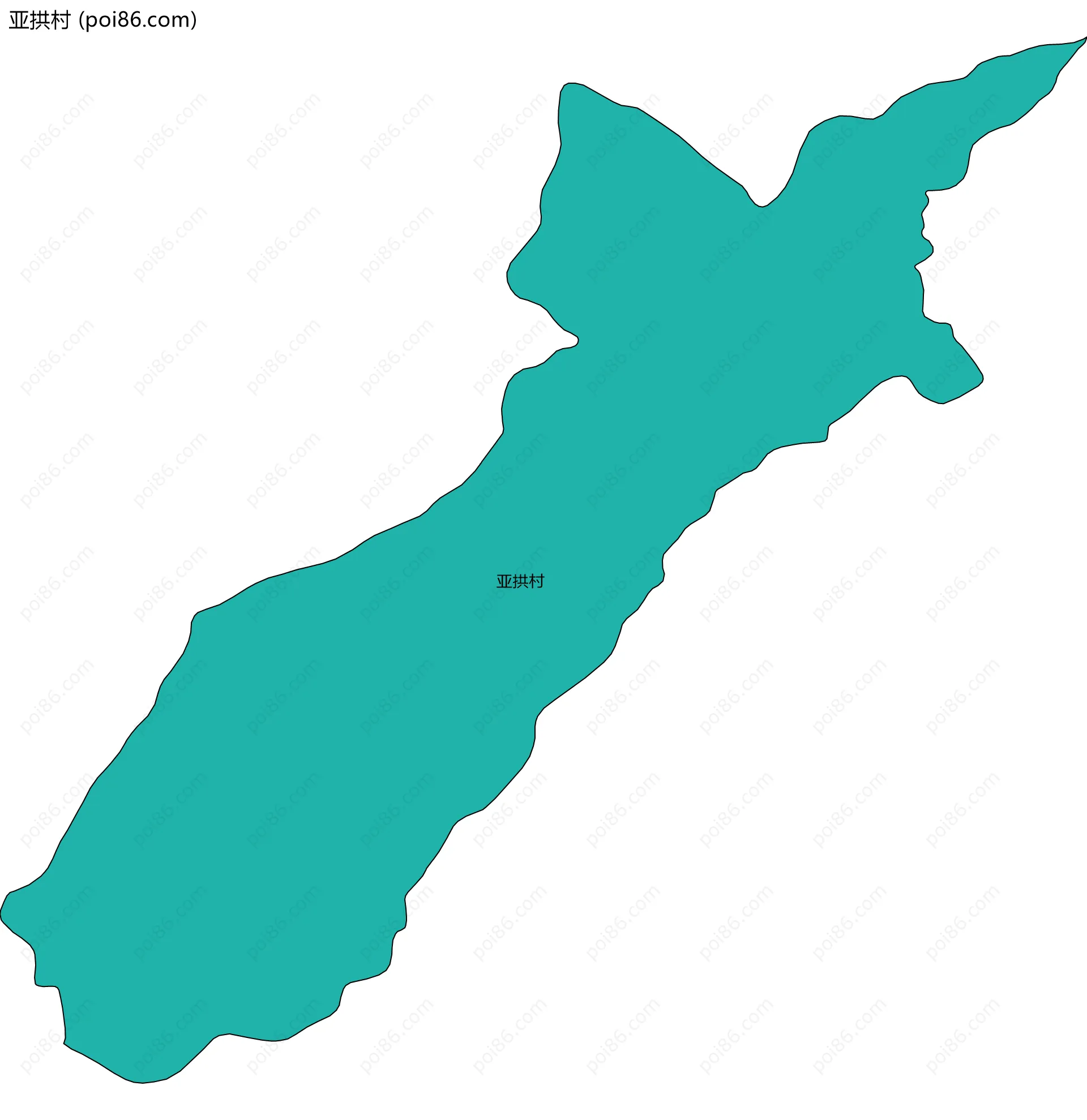 亚拱村边界地图