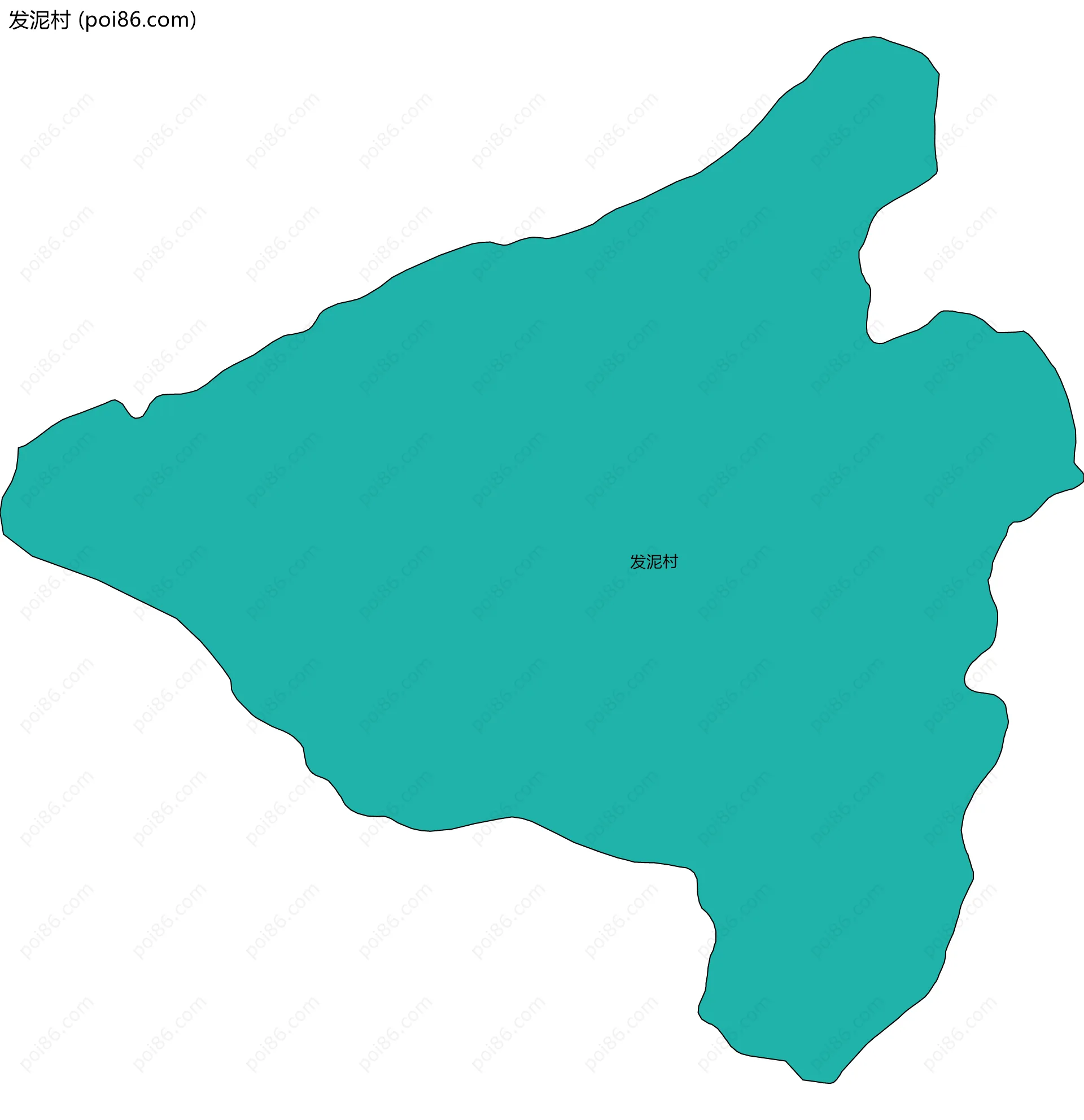 发泥村边界地图