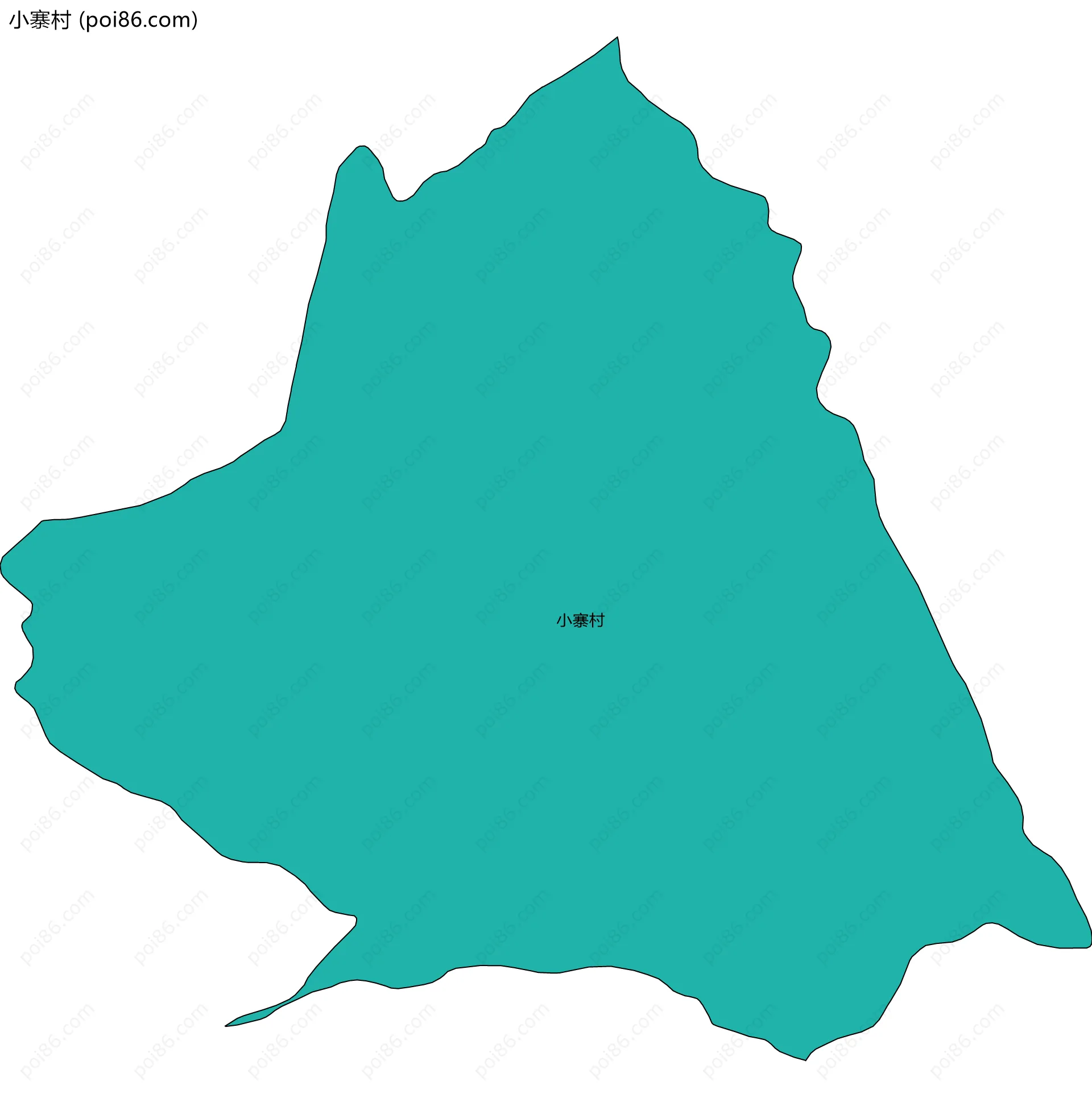 小寨村边界地图