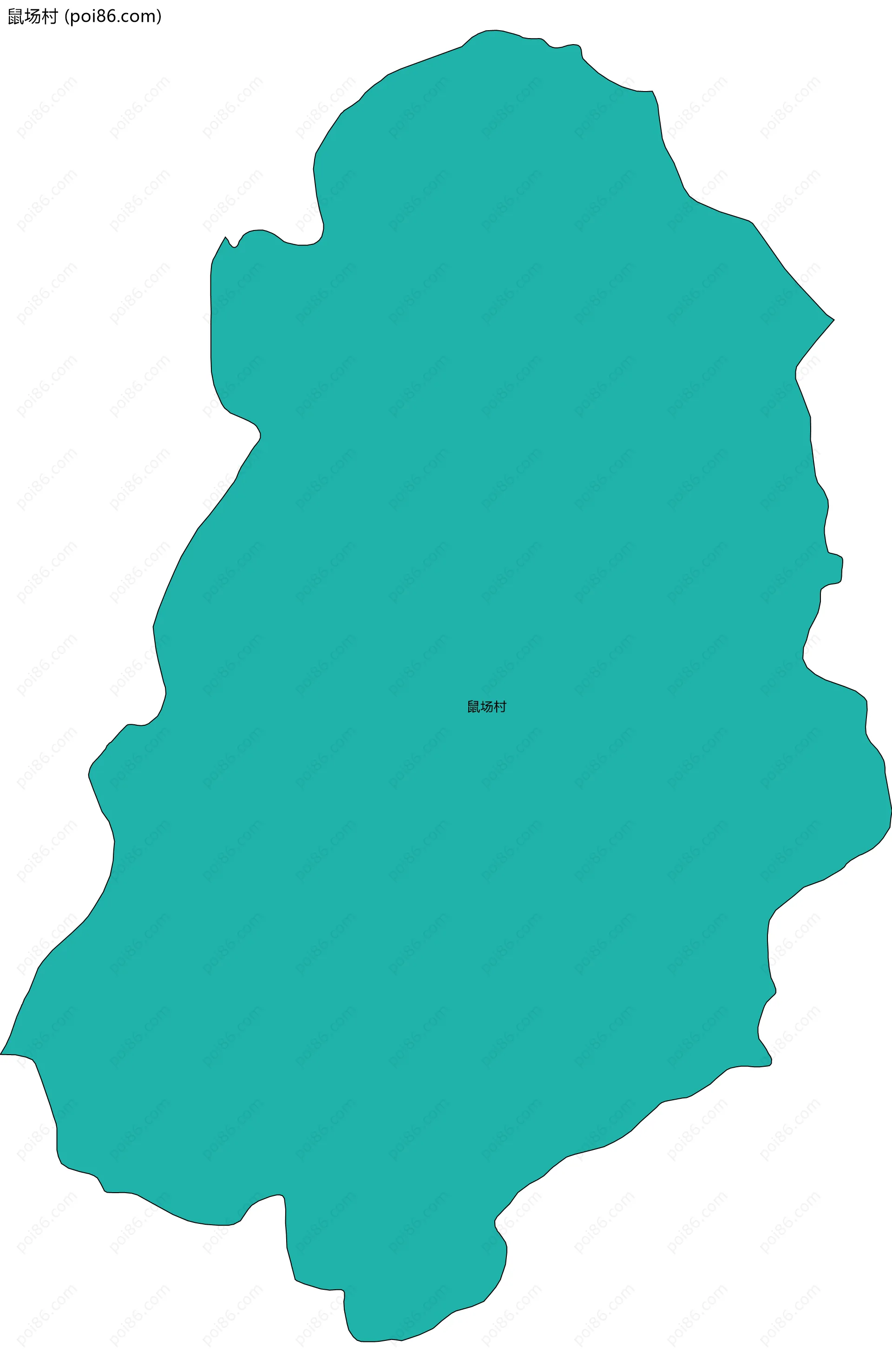 鼠场村边界地图