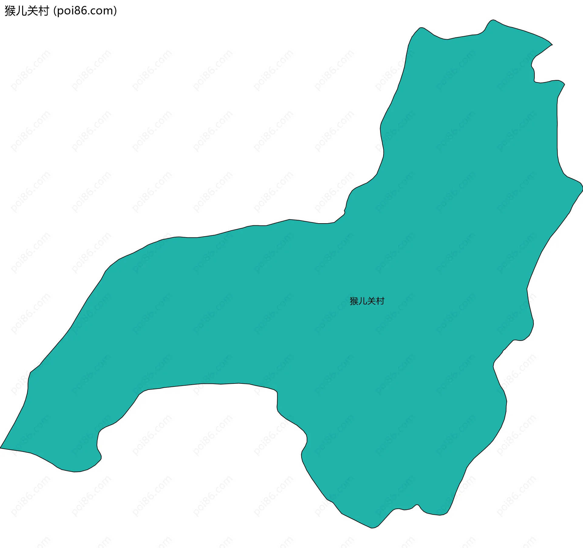 猴儿关村边界地图