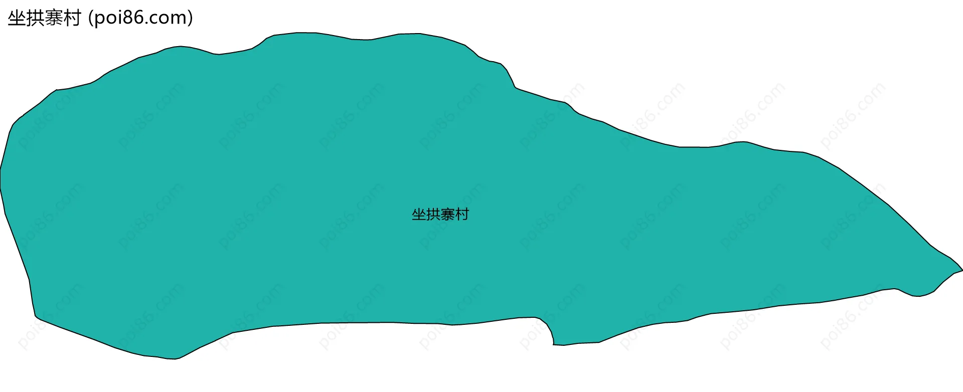 坐拱寨村边界地图