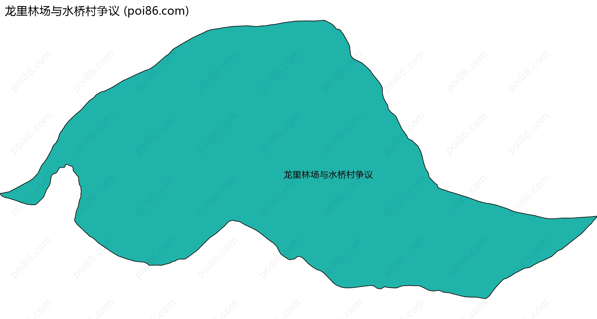 龙里林场与水桥村争议边界地图