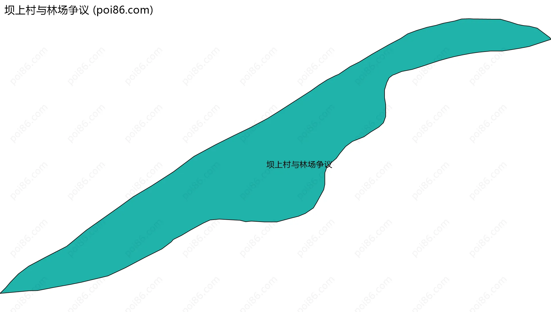 坝上村与林场争议边界地图