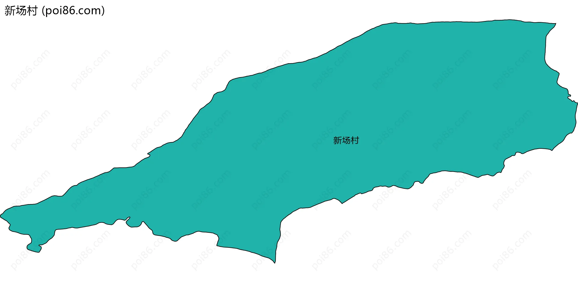 新场村边界地图