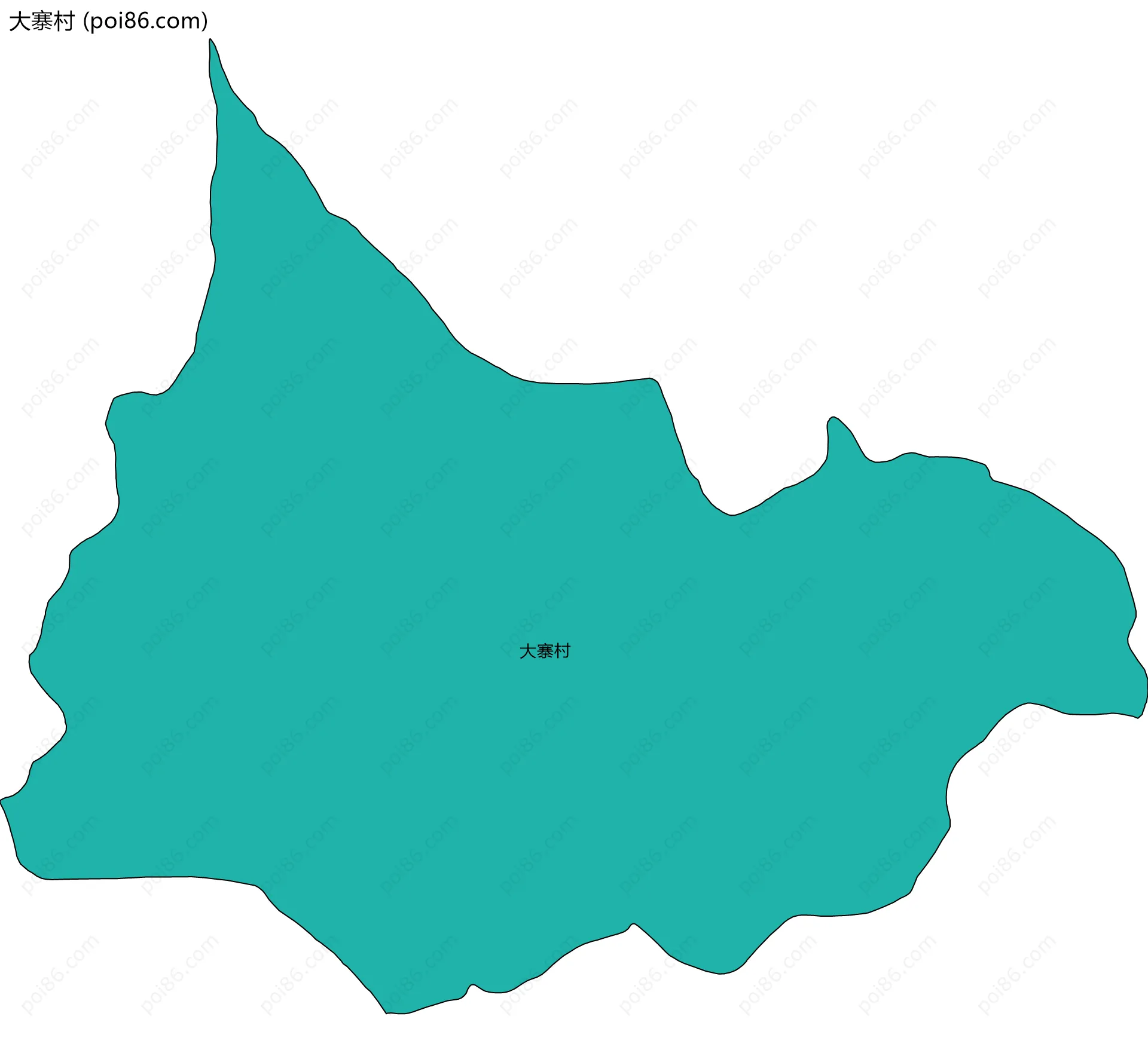 大寨村边界地图