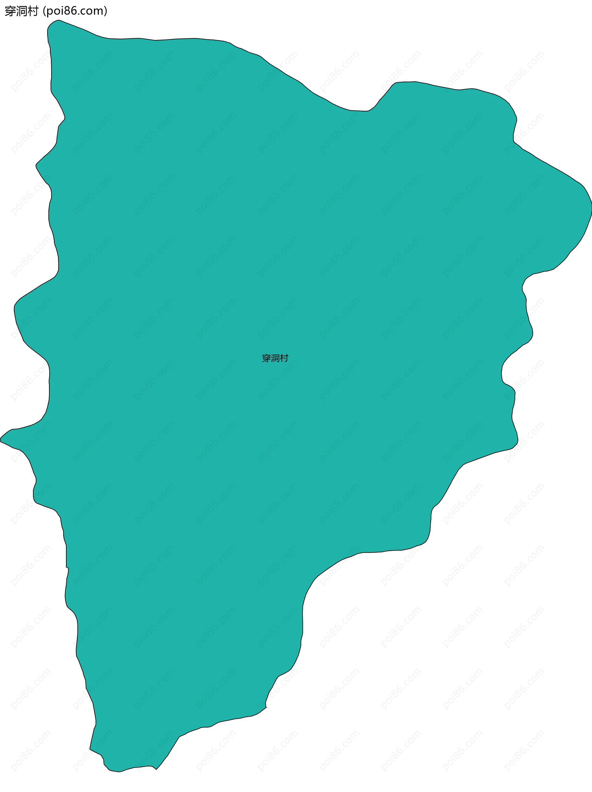 穿洞村边界地图