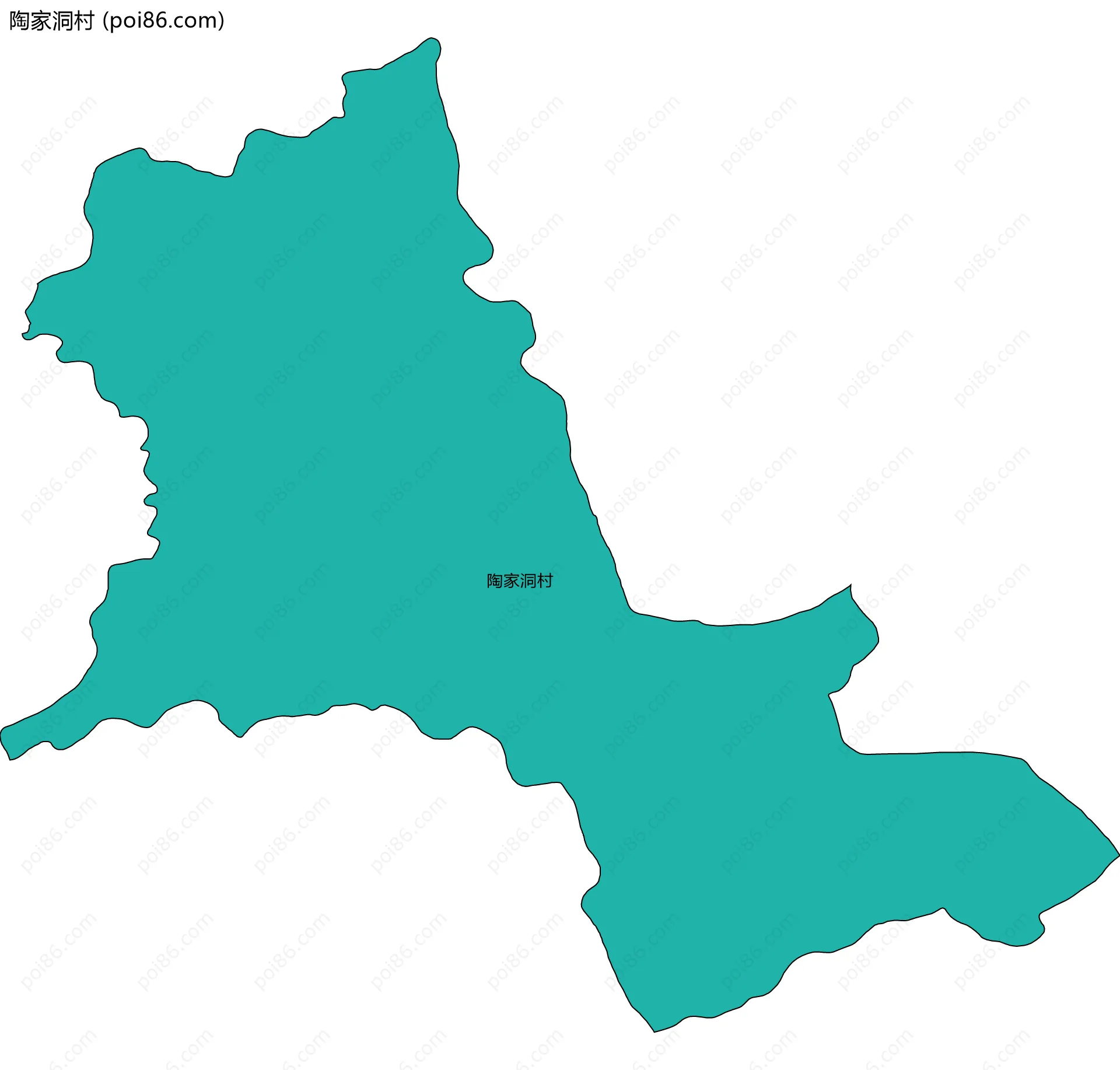 陶家洞村边界地图