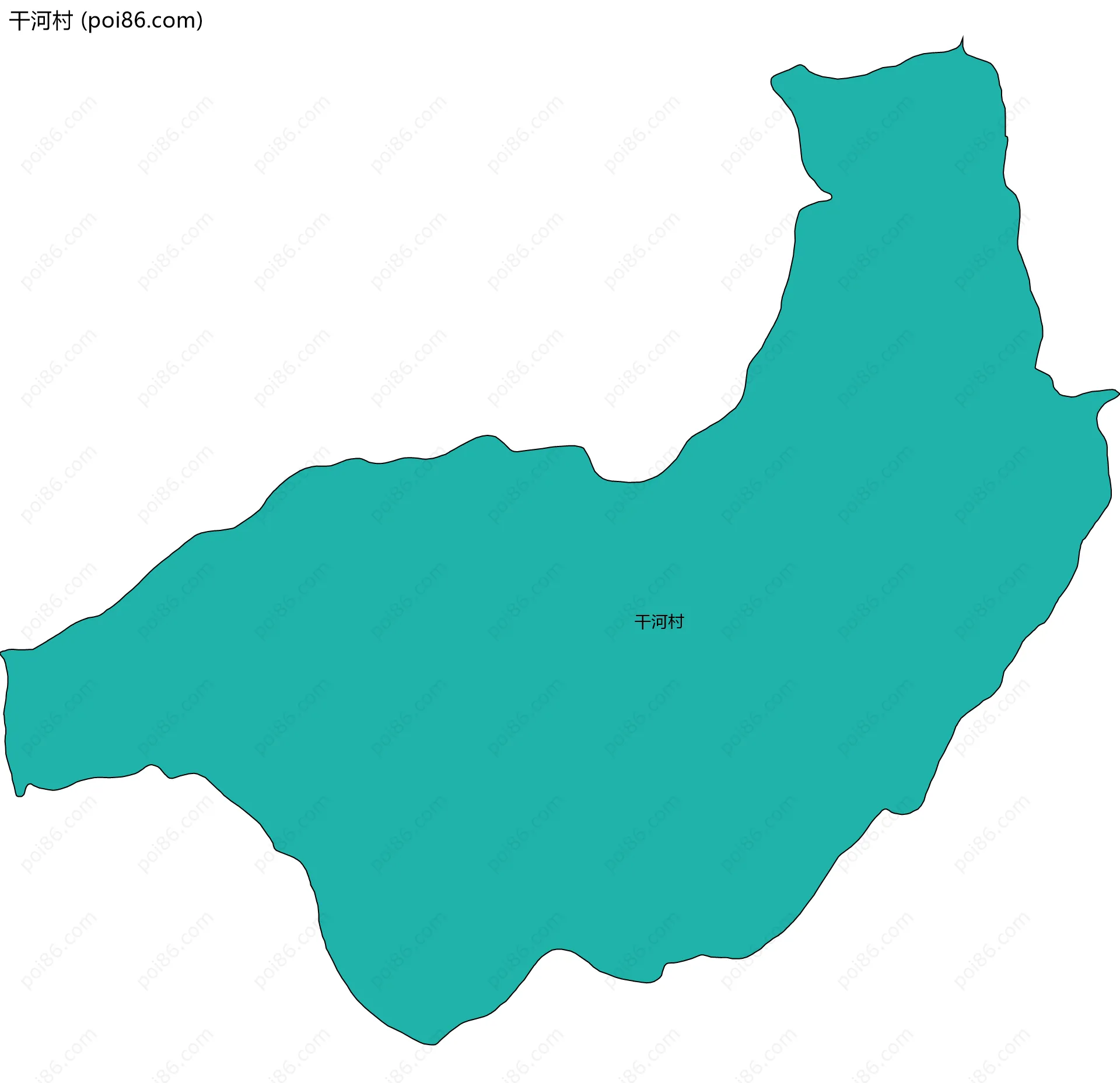 干河村边界地图