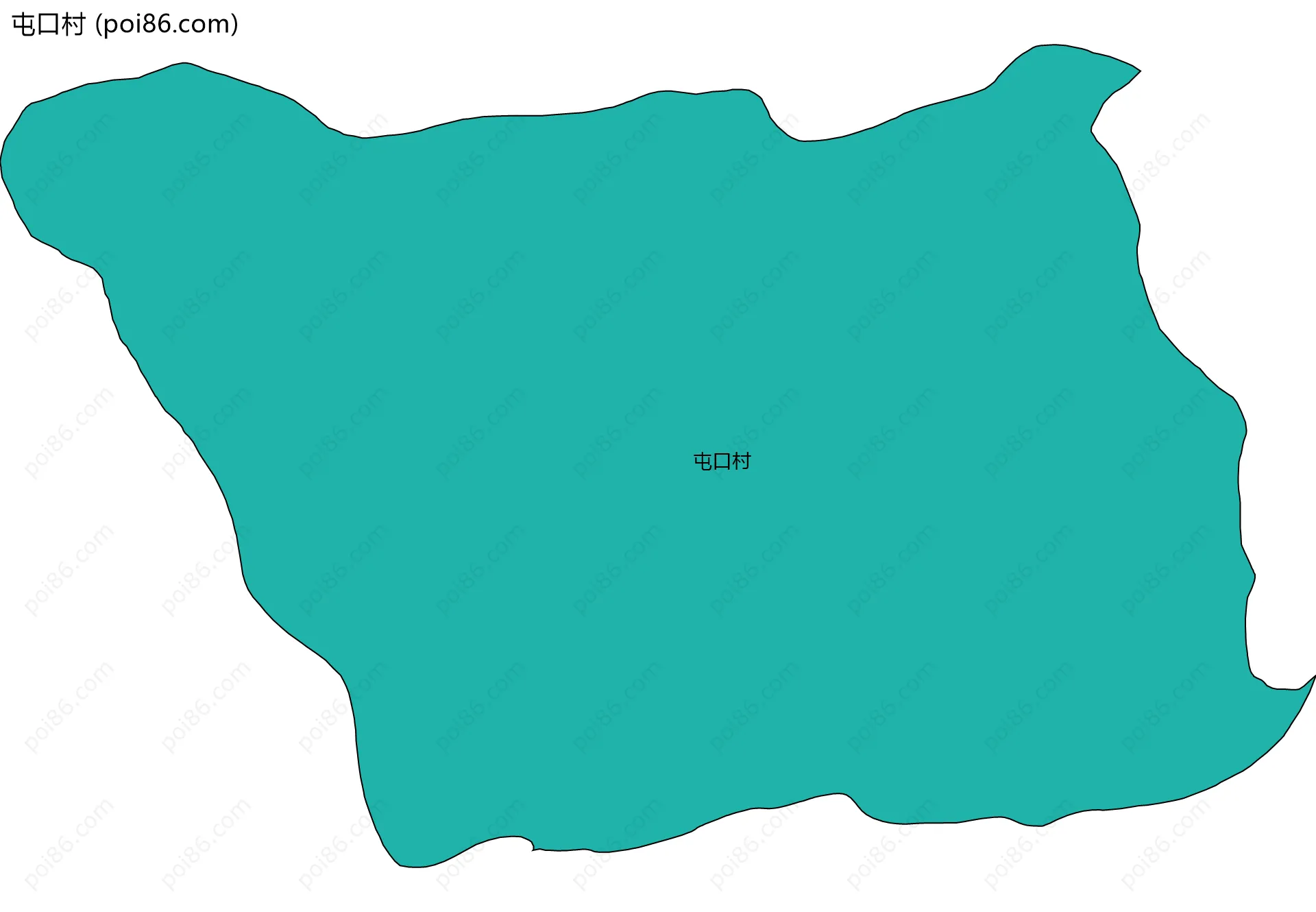 屯口村边界地图