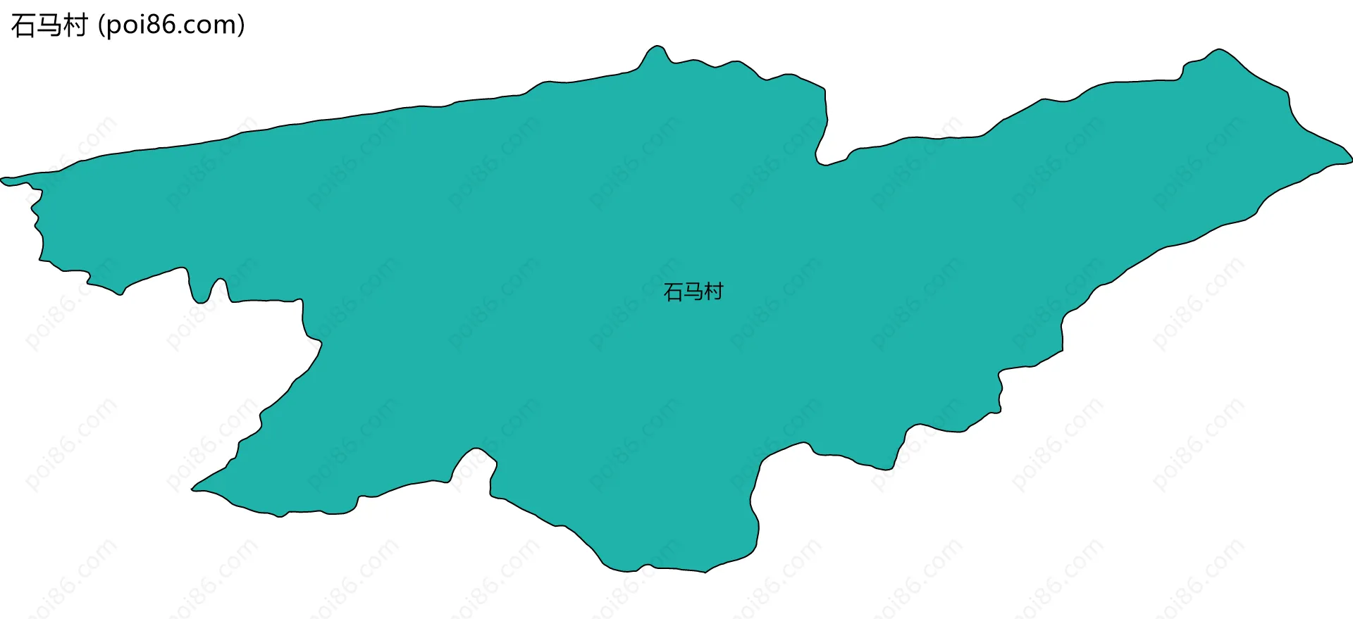 石马村边界地图