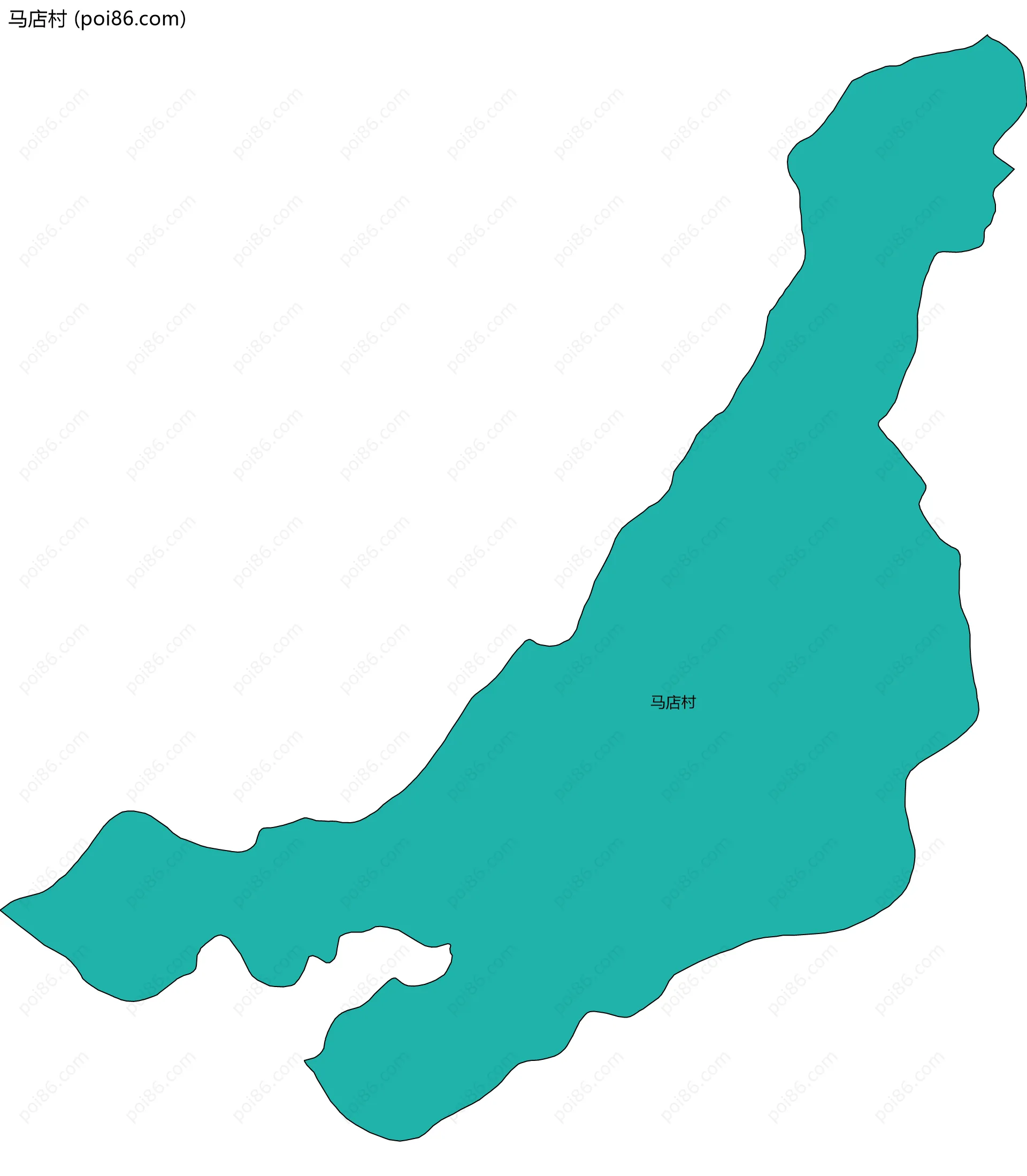 马店村边界地图