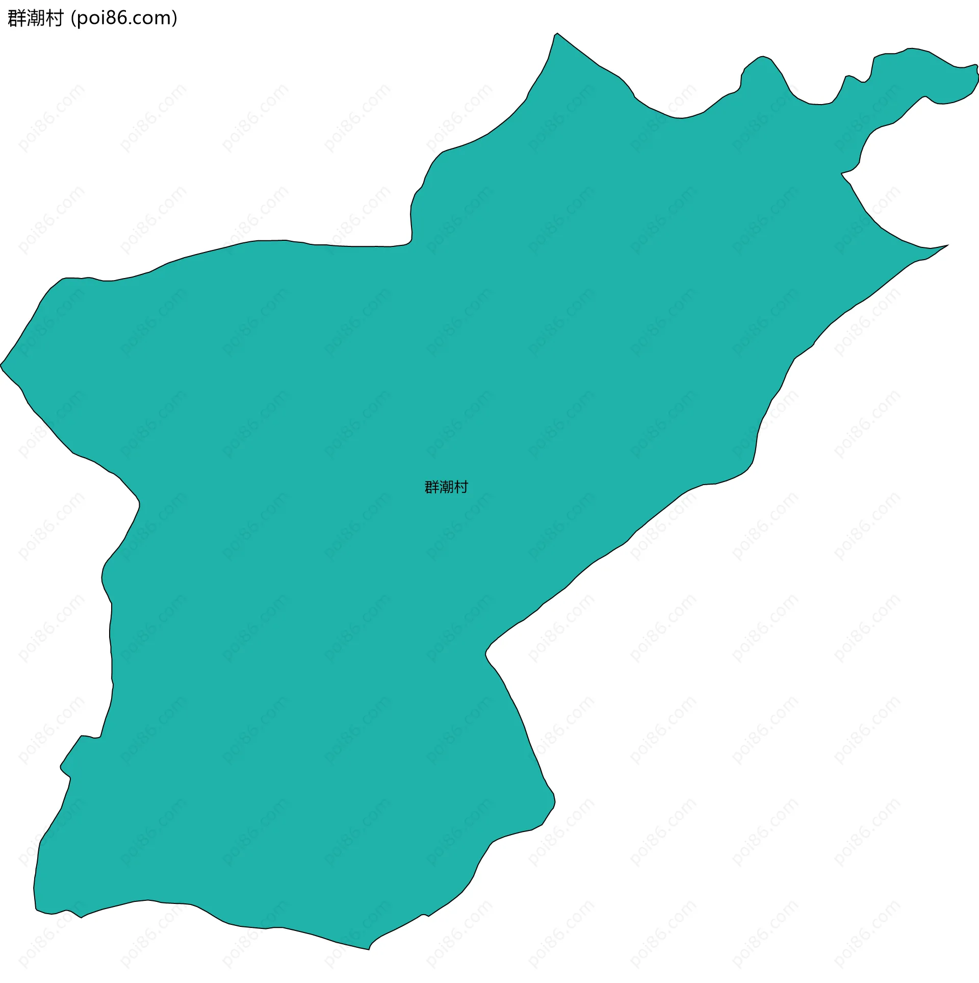 群潮村边界地图
