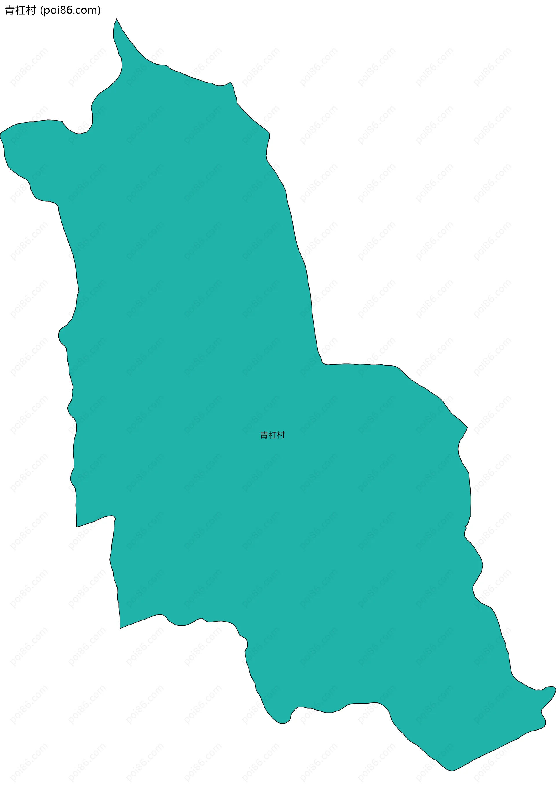 青杠村边界地图