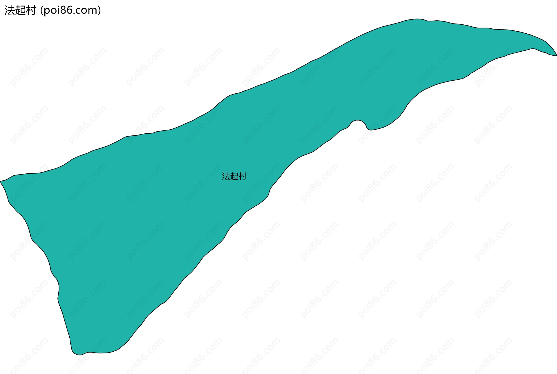法起村边界地图