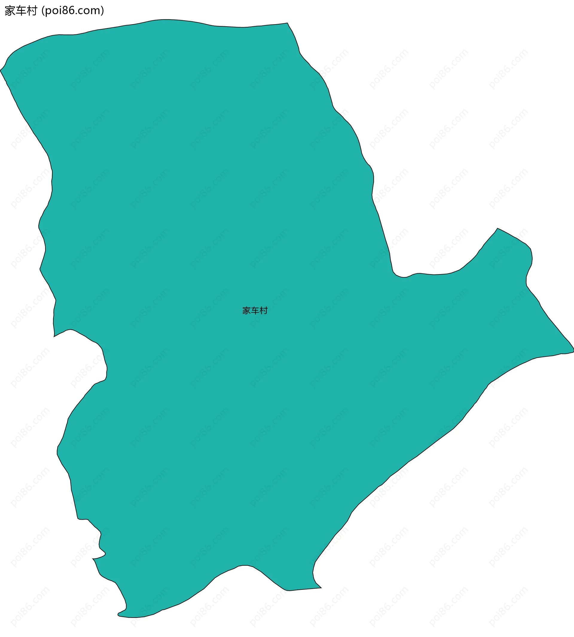 家车村边界地图