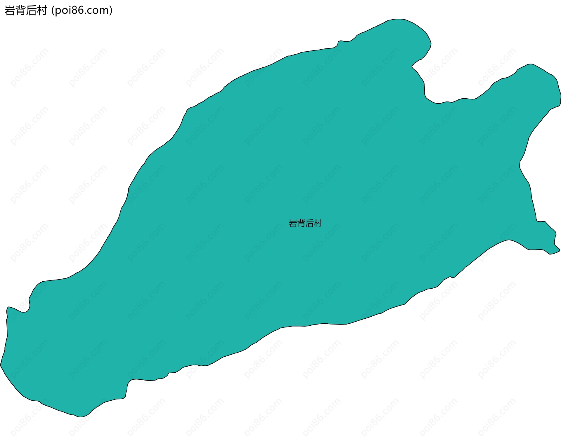 岩背后村边界地图