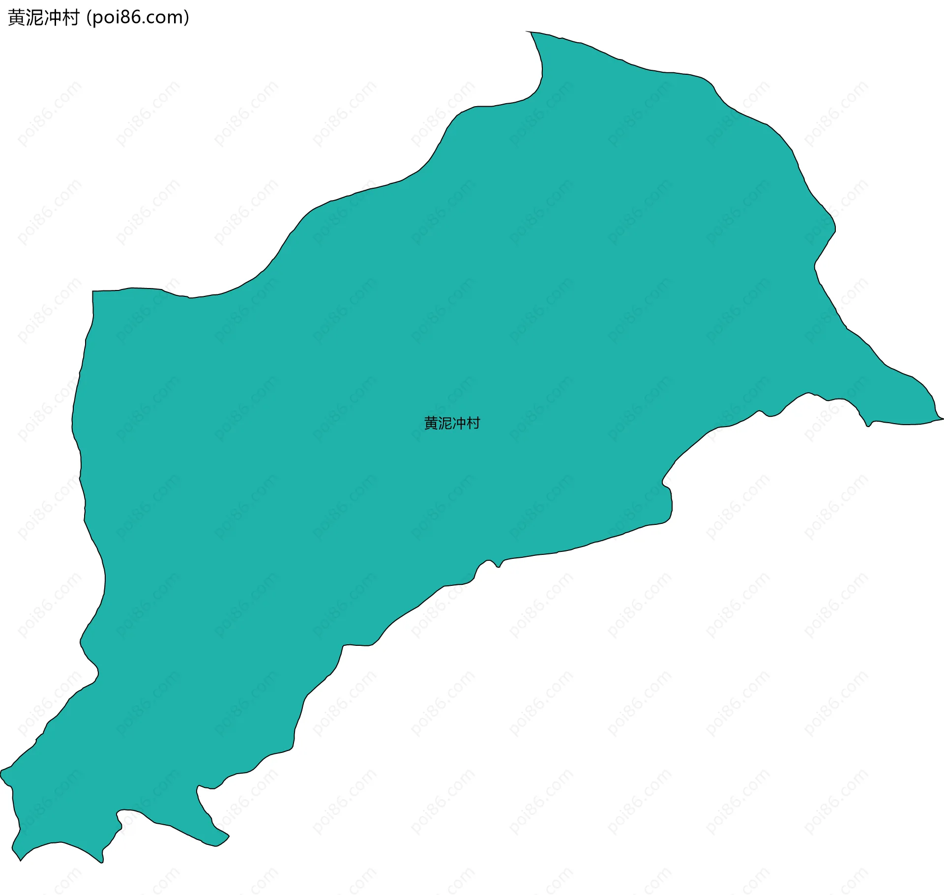 黄泥冲村边界地图