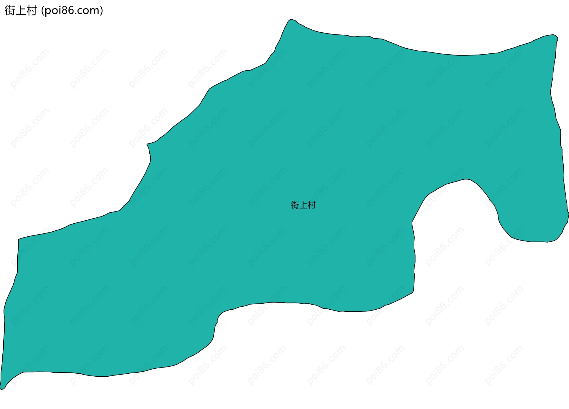 街上村边界地图